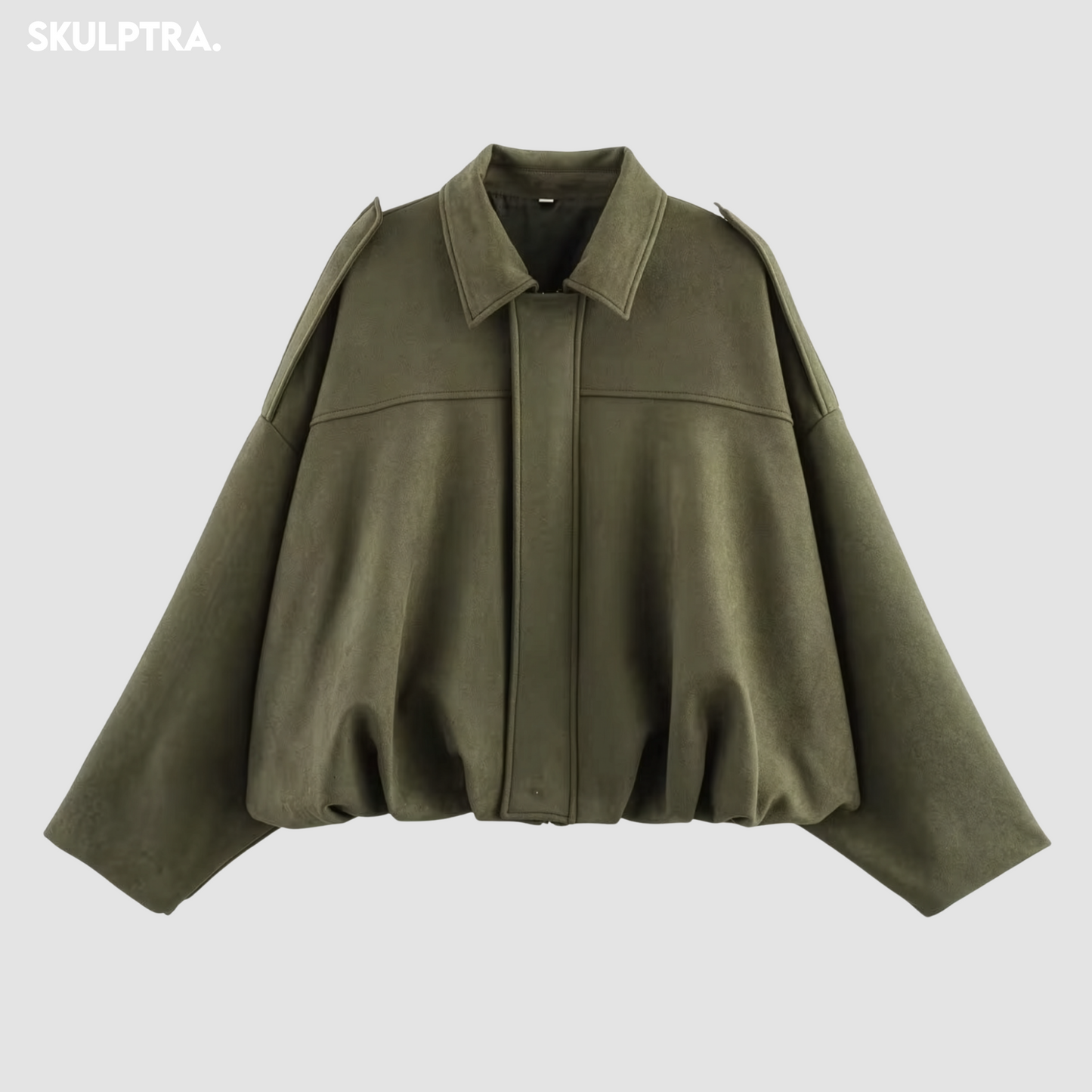 SKULPTRA™ - Suede Bomber Jacke