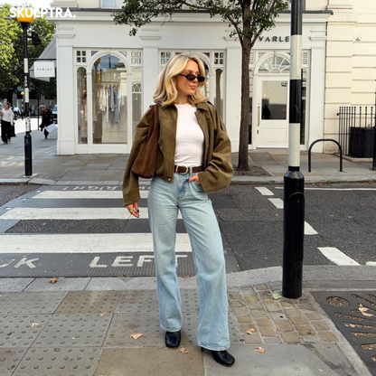 SKULPTRA™ - Suede Bomber Jacke