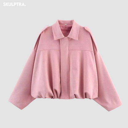 SKULPTRA™ - Suede Bomber Jacke