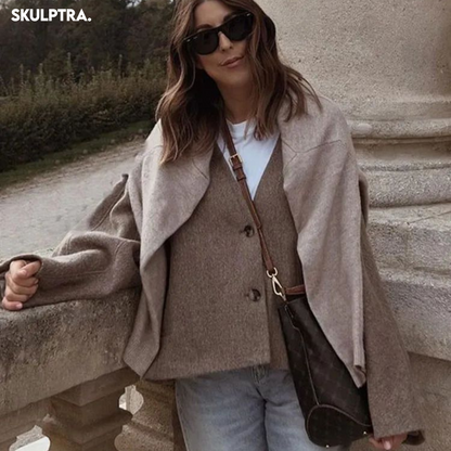 SKULPTRA™ - Oversize Wollmantel